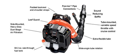 63.3 Gas Backpack Blower with Tube Throttle PB-760LNT