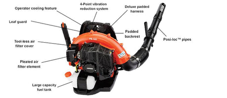 Back Pack Blower 58.2cc Hip Mount Throttle PB-580H