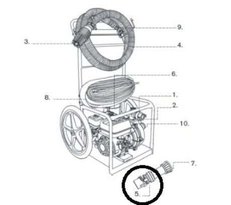 Fire Hose Adaptor 1.5in MNPT for FP-2126 Fire Pump YH456000020