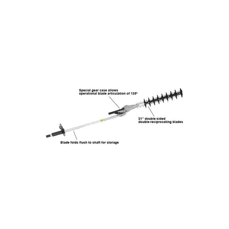 PAS Hedge Trimmer Attachment 21in Double Sided Articulating 99944200596