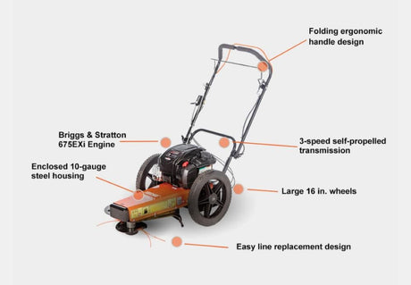 Wheeled Trimmer with Briggs & Stratton OHV Engine WT-1610SP