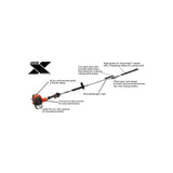 X Series 2-Stroke Gas Powered Articulating Shafted Hedge Trimmer 25.4cc HCA-2620S