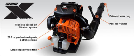 X Series Back Pack Blower with Hip Throttle 79.9cc PB-9010H