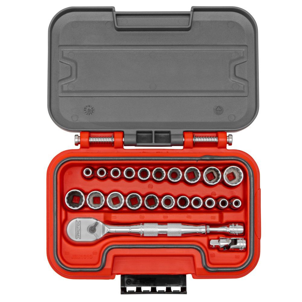 Socket Set 1/4 DR 24pc SAE & MM 12pt AERO J47324AS