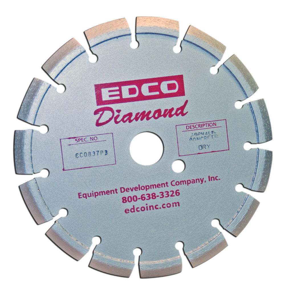 8 x .375 x 1in V-Grooved Diamond Blade - Cured CC0837P3