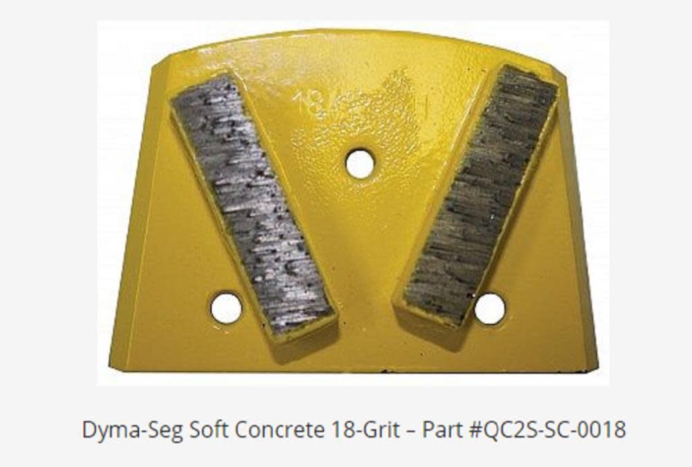 Dyma Segs Diamond Pad Soft Concrete 18 Grit 3pk QC2S-SC-0018