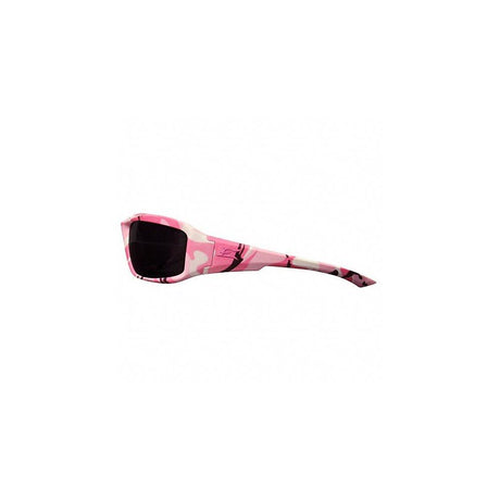 Brazeau Safety Glasses Pink Camo Frame Smoke Lens XB116-H1
