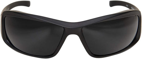 Brazeau Torque Polarized Safety Glasses Vapor Shield Matte Black Frame Smoke Lens TXB236VS
