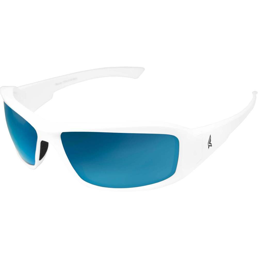 Brazeau White Frame Polarized Blue Lens TXBAP248