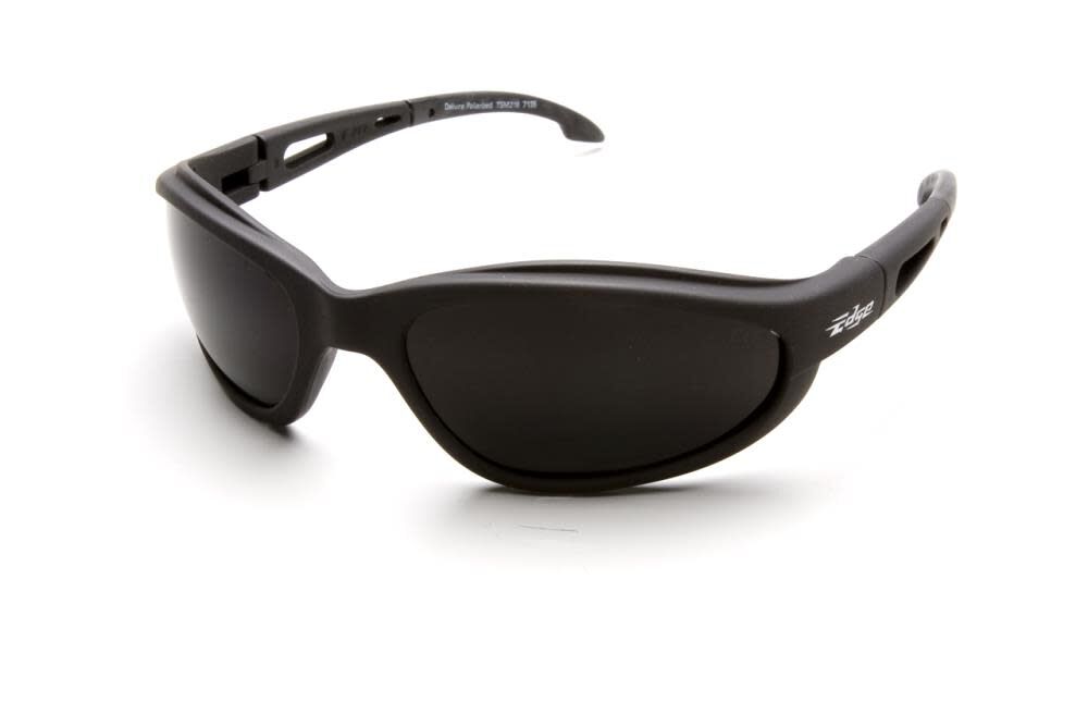 Dakura Polarized Safety Glasses Black Frame Smoke Lens TSM216