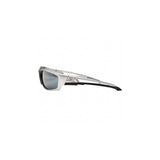 Kazbek Safety Glasses Silver/Black Frame Silver Mirror Lens SK117