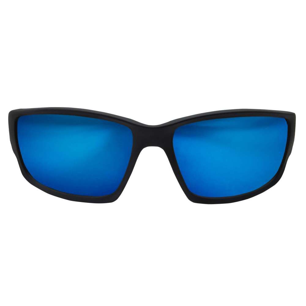 Kazbek Silver & Black Frame Blue Mirror Lens SK118