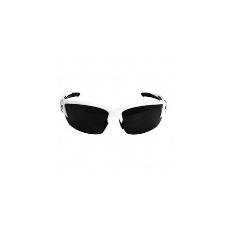 Smoke Polycarbonate Lens Safety Glasses White/Black Nylon Frame SDK146-G2