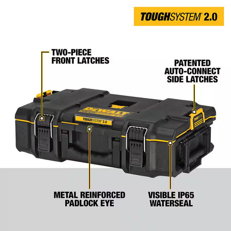 TOUGHSYSTEM 2.0 22 In. Small Tool Box and TOUGHSYSTEM 2.0 Deep Tool Tray