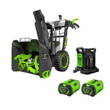 POWER+ 56-volt 24-in Two-stage Self-propelled Battery Snow Blower 10 Ah (Battery and Charger Included) SNT2416