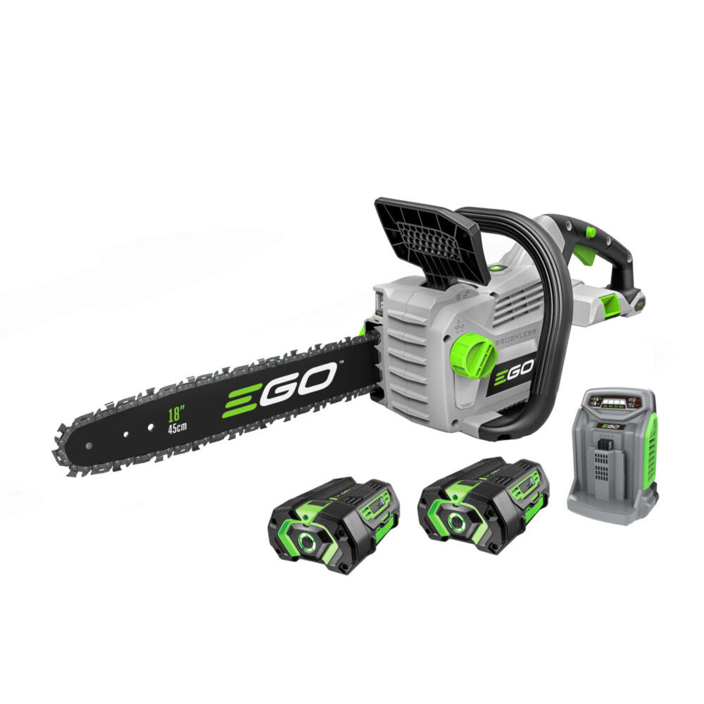 POWER+ 56-volt 18-in Brushless Battery 5 Ah Chainsaw (Battery and Charger Included) CS1804-2