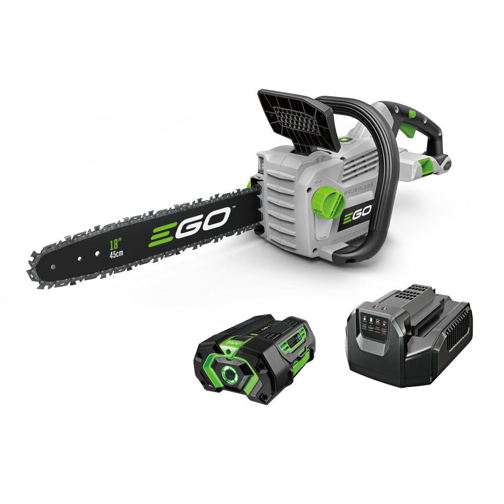 POWER+ 56-volt 18-in Brushless Battery 4 Ah Chainsaw (Battery and Charger Included) CS1803