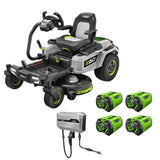 POWER+ 42 Zero Turn Radius Lawn Mower Kit with e-STEER Technology with 4 x 12Ah Batteries & Charger ZT4205S