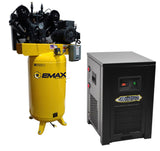 80 Gallon 175 Psi 7.5HP Vertical Air Compressor with Compressed Air Dryer Bundle EI07V080V1DK