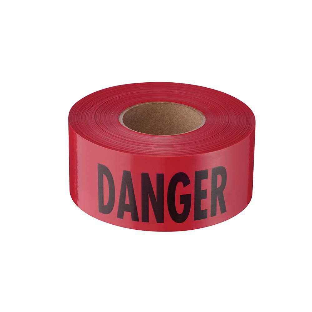 1000 ft. Premium Red Barricade Tape - Danger 77-1004