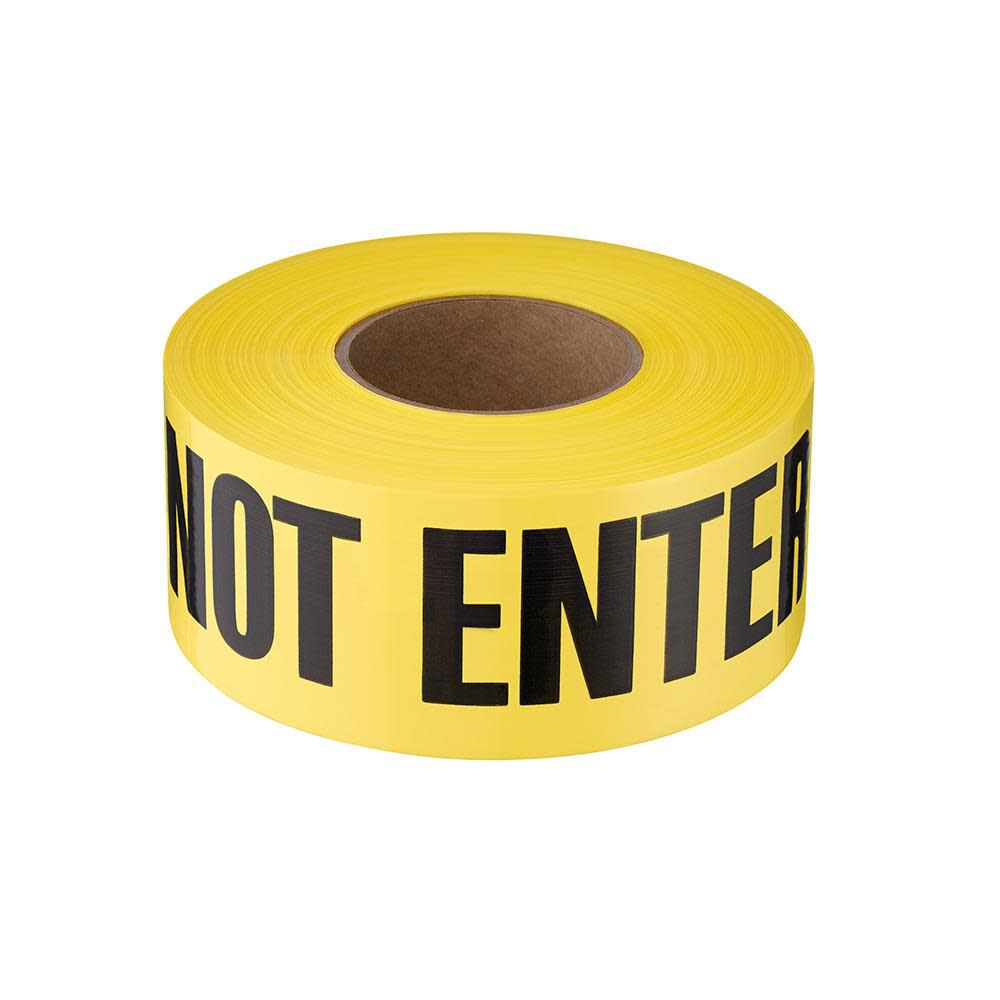 1000 ft. Premium Yellow Barricade Tape - Caution Do Not Enter 77-1006