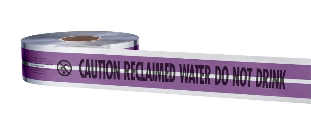 MAGNATEC Premium Detectable Tape Reclaimed Water Line 31-100