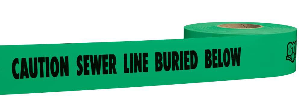 SHIELDTEC Standard Non Detectable Tape Sewer Line 22-045