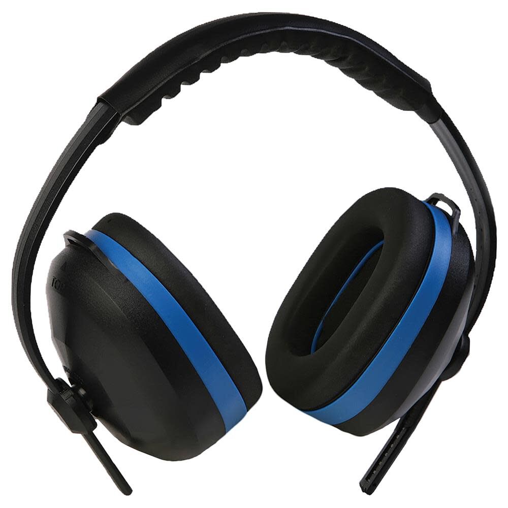 105 Black with Blue Ear Muff 14234