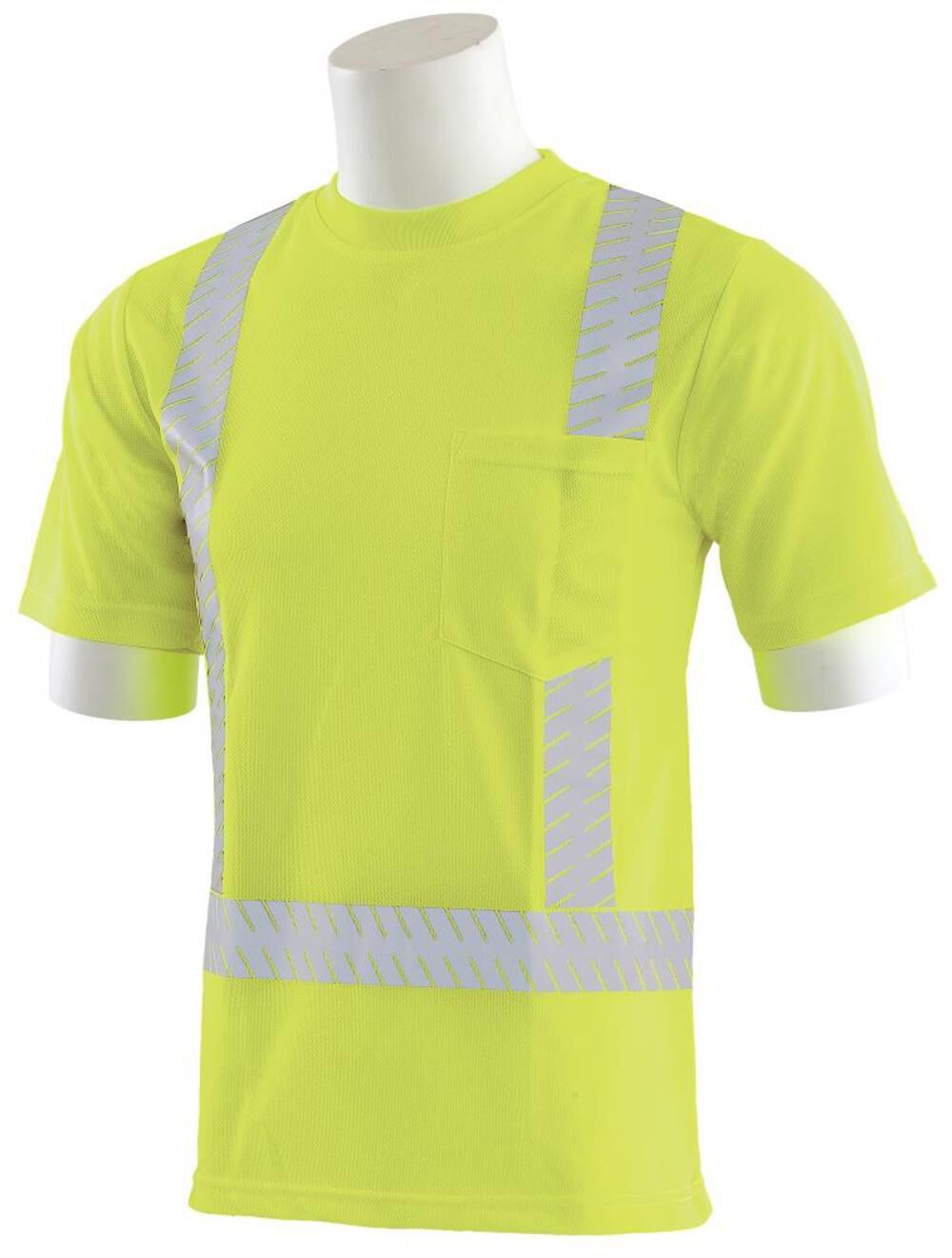 9006SEG CL2 Mesh T-Shirt Segmented Tape Hi Viz Lime 2X 9006SEG-2X