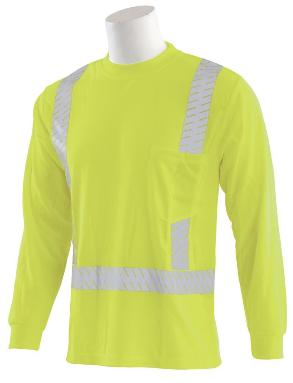 9007SEG Mesh Long Sleeve Hi-Viz Lime Class 2 T-Shirt 3X 9007SEG-3X