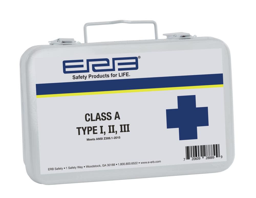 ANSI 2015 Class a First Aid Kit Metal Box 28889