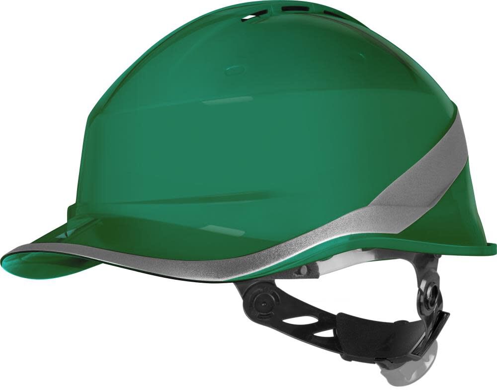 Diamond Safety Helmet ABS Vented Green DIAM6WTRVEFL