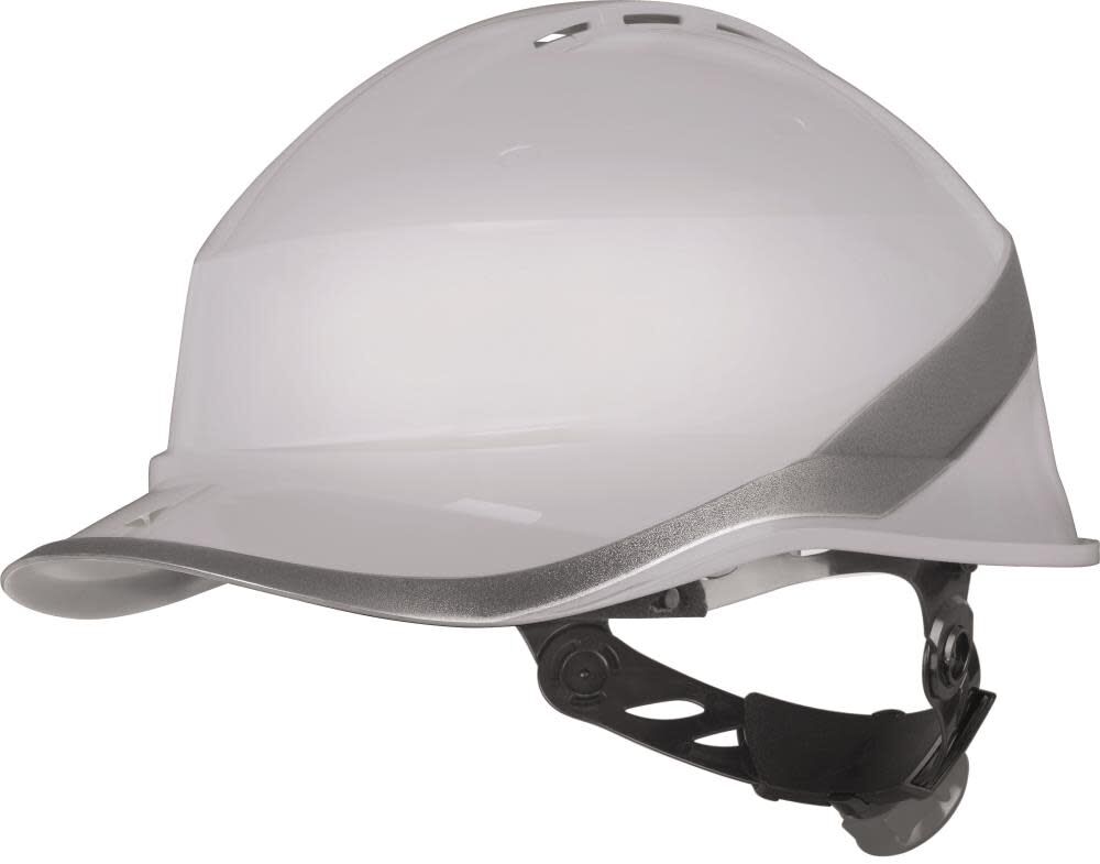 Diamond Safety Helmet ABS Vented White DIAM6WTRBC