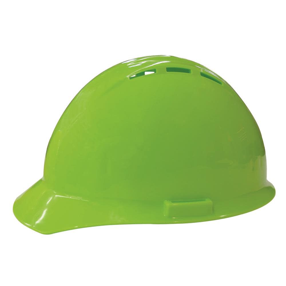 Hi-Vis Lime Americana Vent Hard Hat Ratchet Suspension 19450