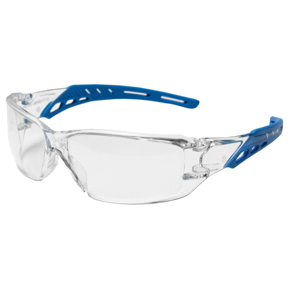 Kick Safety Glasses Anti Fog Blue/Clear 17506