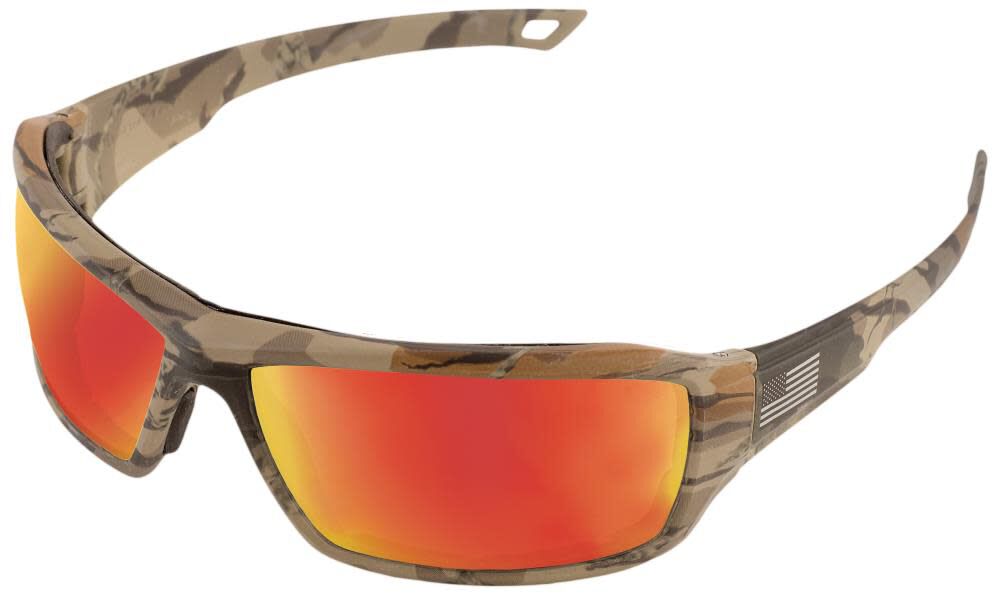 Live Free Camo Frame Red Mirror Lenses Boxed 18043