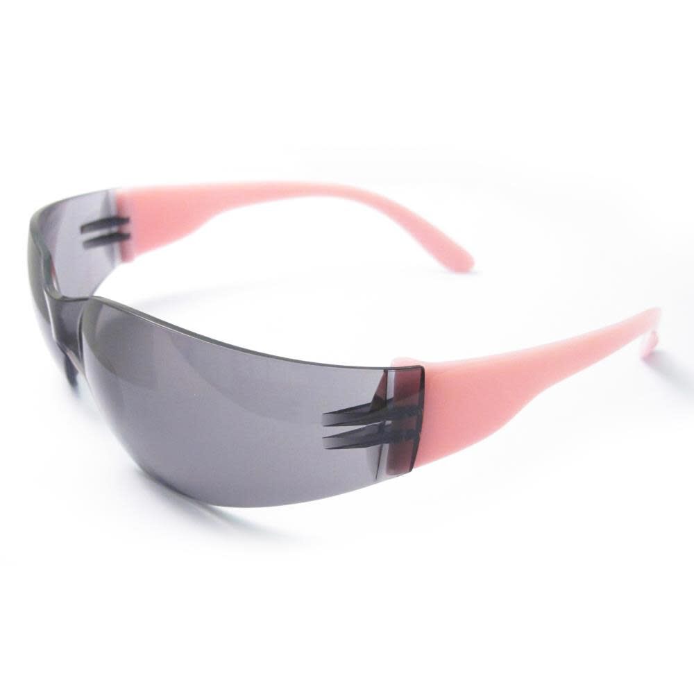 Lucy Ladies Protective Eyewear Pink Temples Gray Anti-Fog Lenses 17947