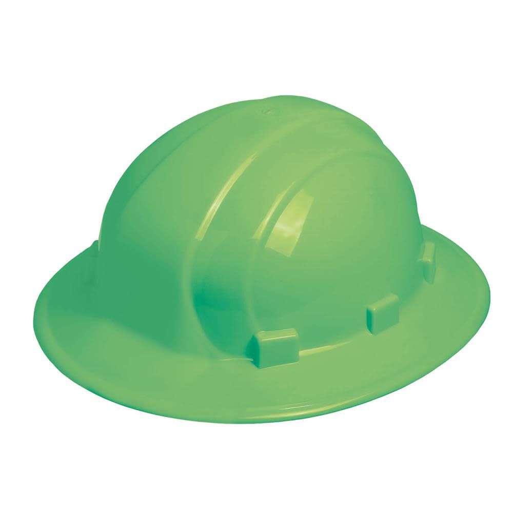 Omega II Full Brim Ratchet Suspension Hard Hat - Glow-in-the-dark 19922