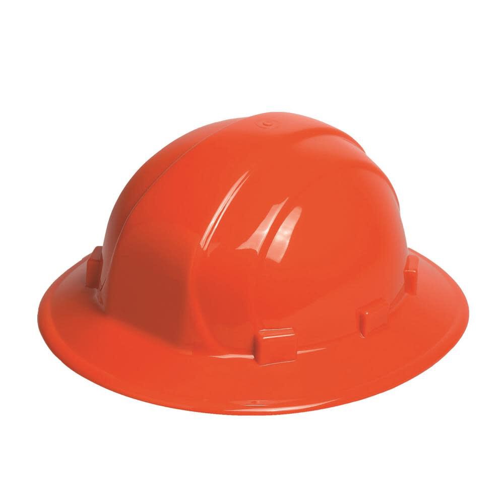 Omega II Slide-Lock Suspension Full Brim Hard Hat - Orange 19503