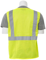 S363P Class 2 Mesh Vest 4 Pockets Hi Viz Lime 3X 61651