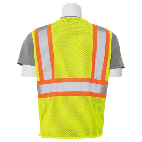 S383P Class 2 Mesh Vest Hi Viz Lime 2X 61818