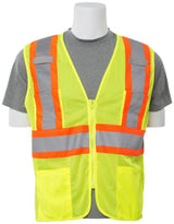 S383P Class 2 Mesh Vest Hi Viz Lime 3X 61819