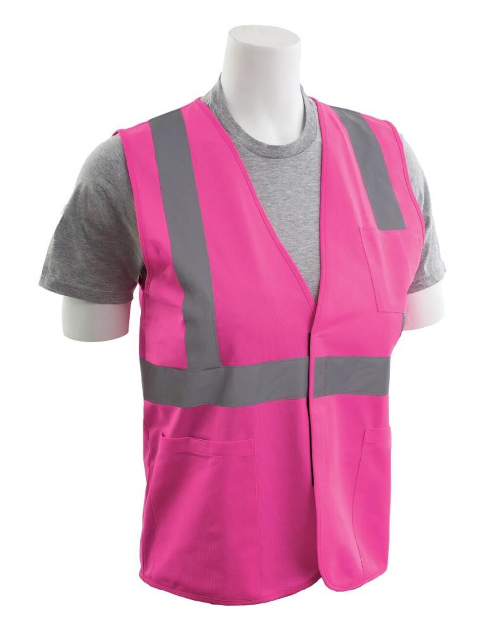 S762P Non ANSI Unisex Hi Viz Pink Safety Vest - XL 61333