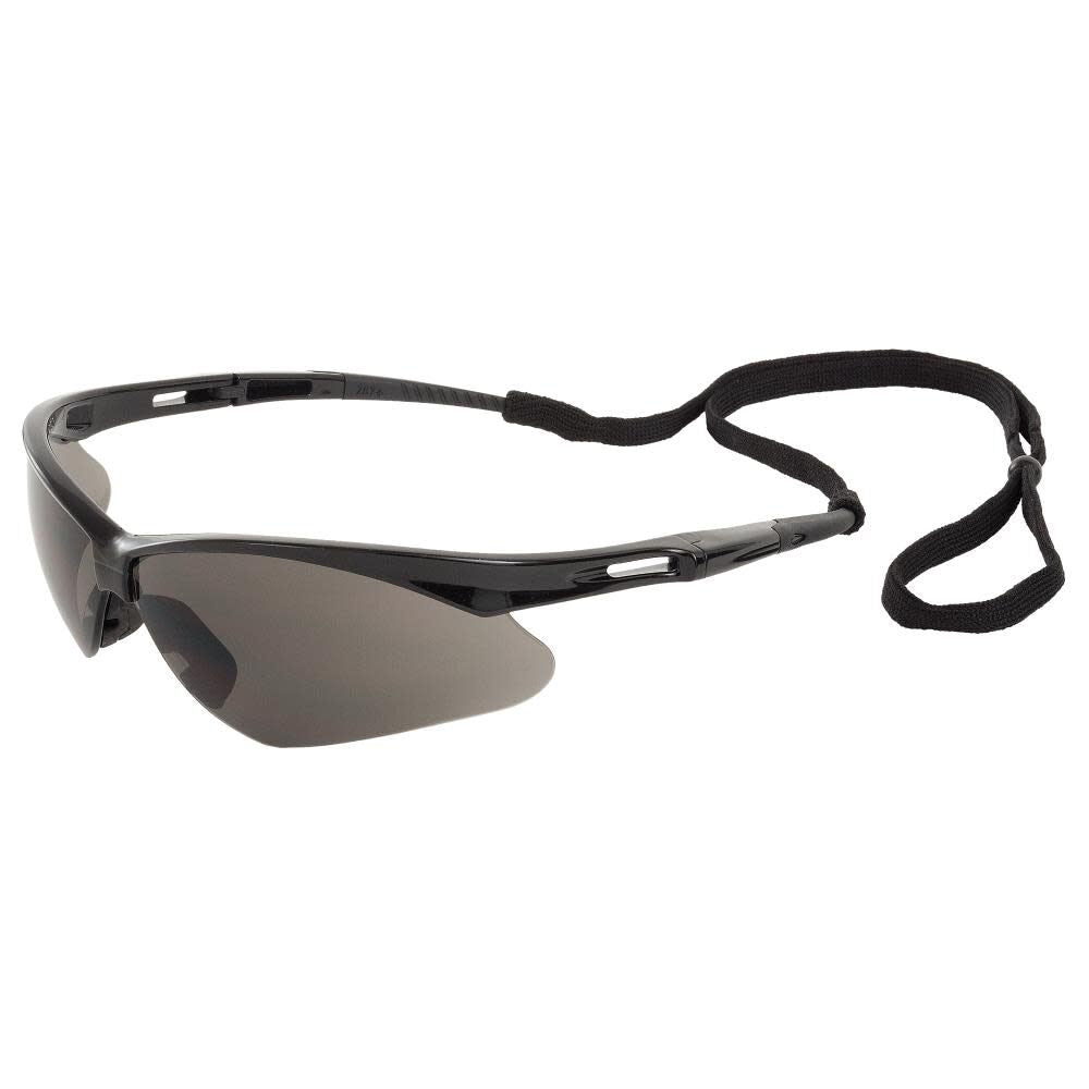 Safety Glasses Octane Black Frame Gray Lenses 15326