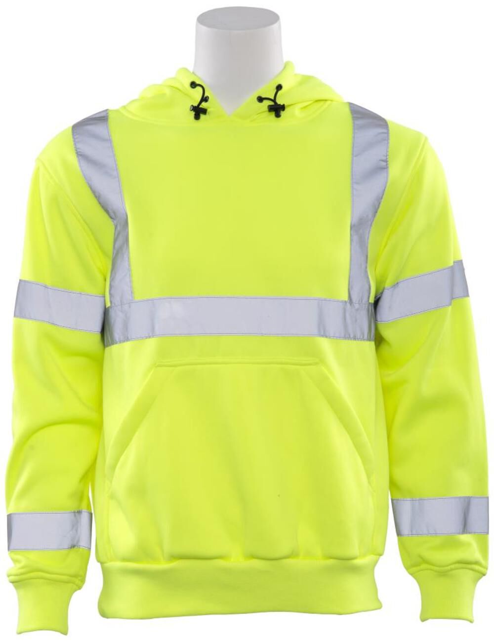 W376 Class 3 Hooded Hi Viz Lime Sweatshirt 4X 61545