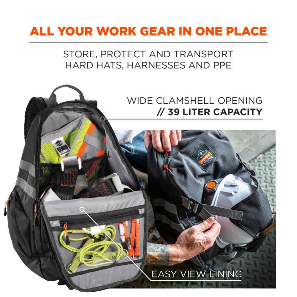 Arsenal 5188 Work Gear Jobsite Backpack Hard Hat Storage 13188