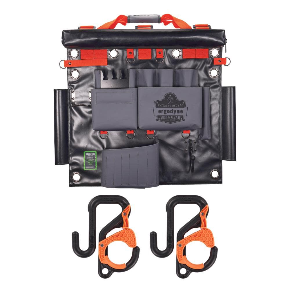 Arsenal 5711 Bucket Truck Tool Board with Bucket Hooks Kit Gray 13701