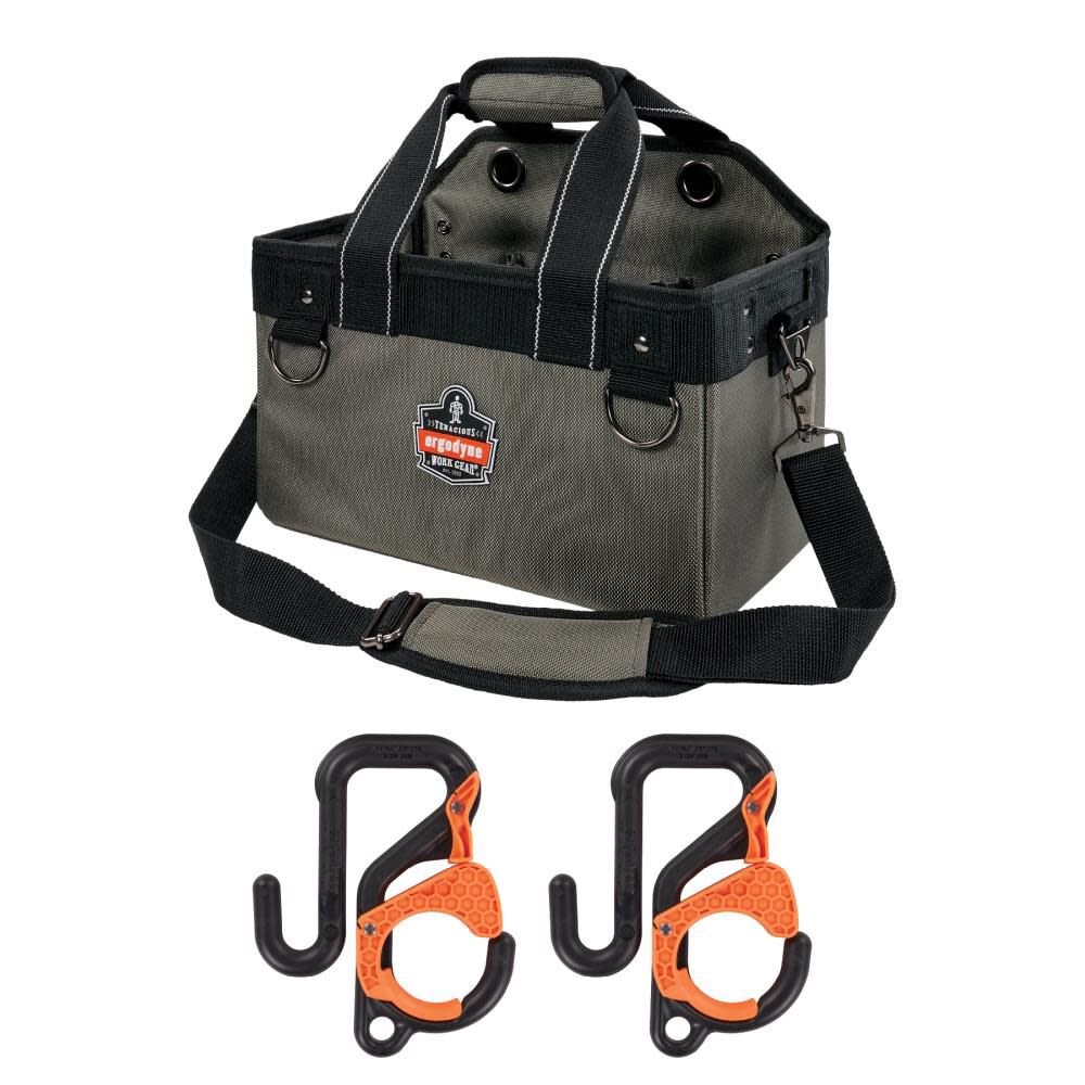 Arsenal 5846 Gray Bucket Truck Small Tool Bag with Bucket Hooks Kit 13746