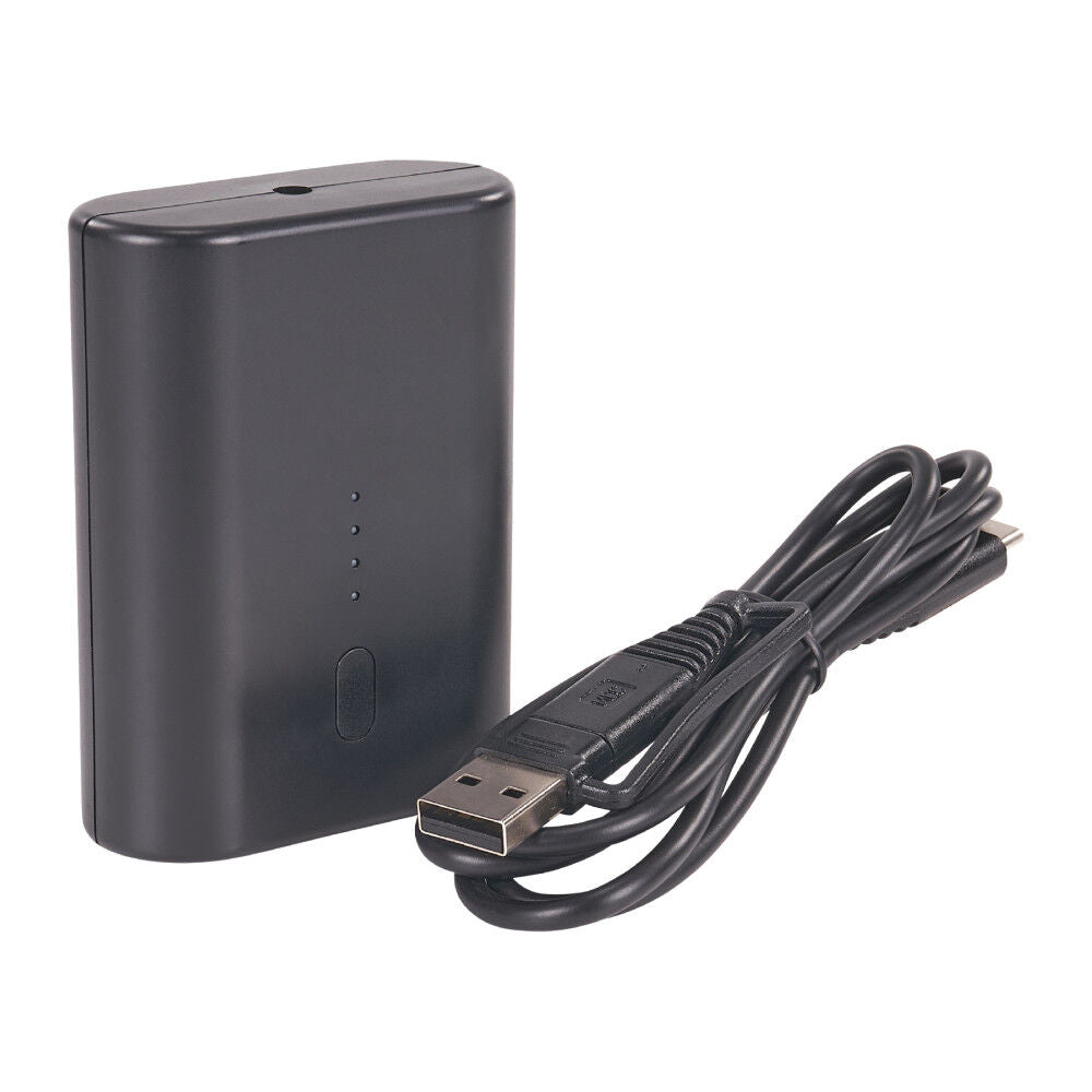 Black N-Ferno 6495B Portable Battery Power Bank with USB-C Cord 41801