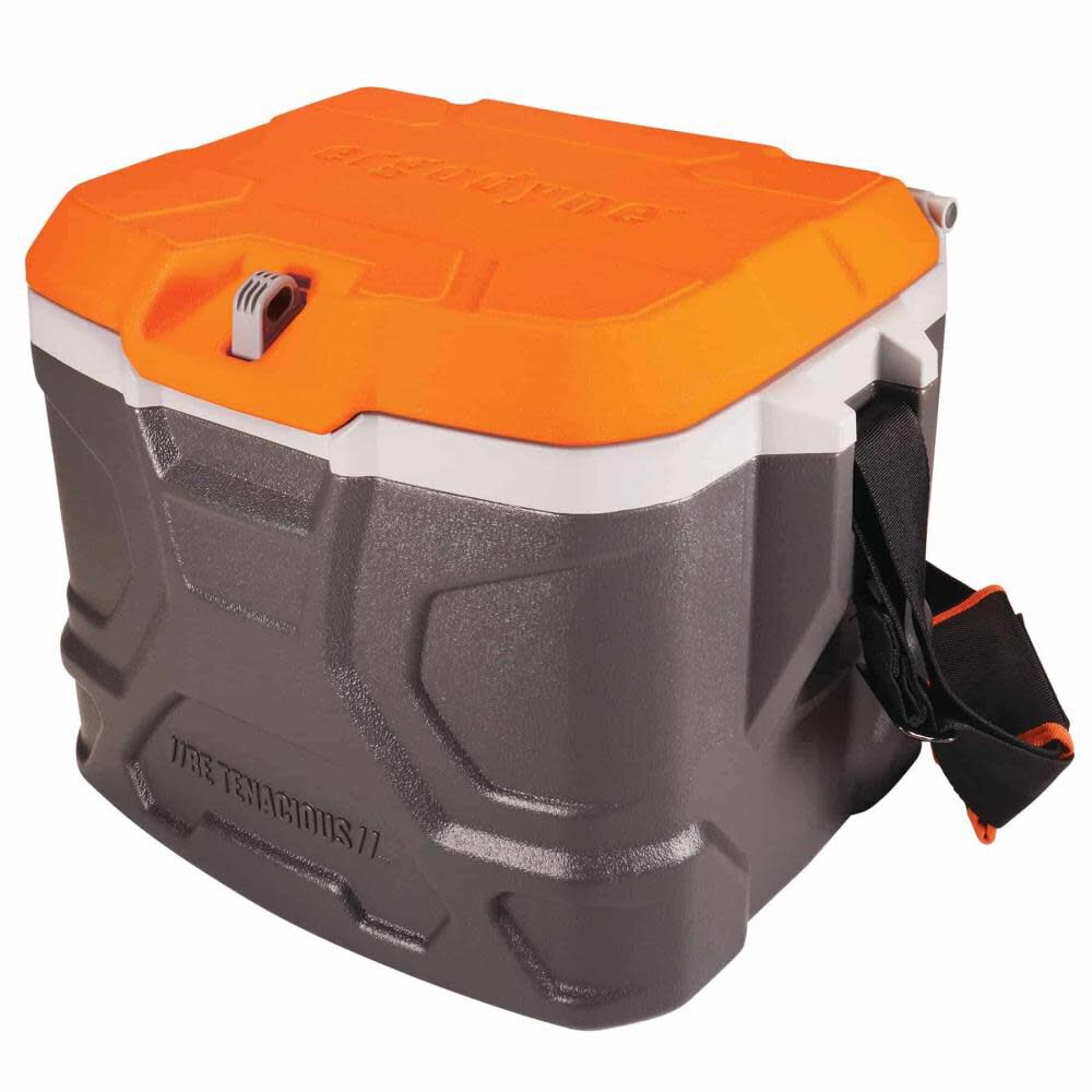 Chill Its 5170 Industrial Hard Sided Cooler 17 Quart Single Orange & Gray 13170